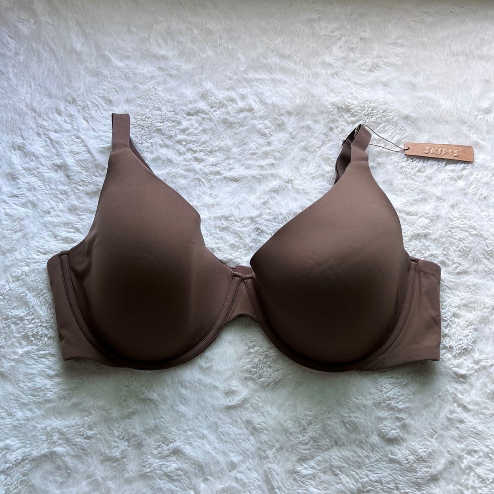 SKIMS Fits Everybody Underwire Bra Oxide Brown BR-UWR-1997 Womens Size 44DD NEW - Picture 3 of 10